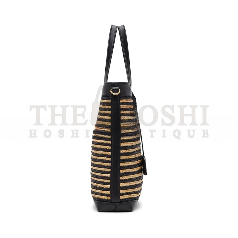 Y51 SHOPPING Sa1nt Lau*nt TOY IN RAFFIA AND LEATHER 6003077088 (25*28*8cm) Master Quality
